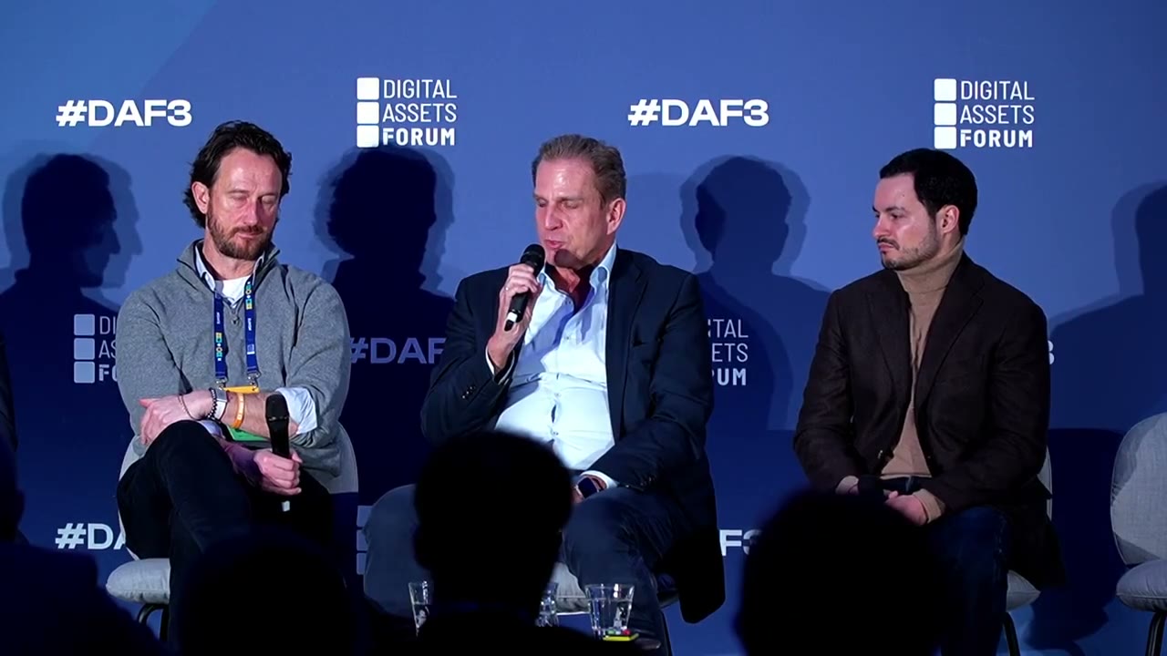 The Digital Asset Forum panel in London with Edgar Roth